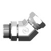 World Wide Fittings Male O-Ring Boss Adjustable to Female Pipe Swivel 45° Elbow 9365X04X04
